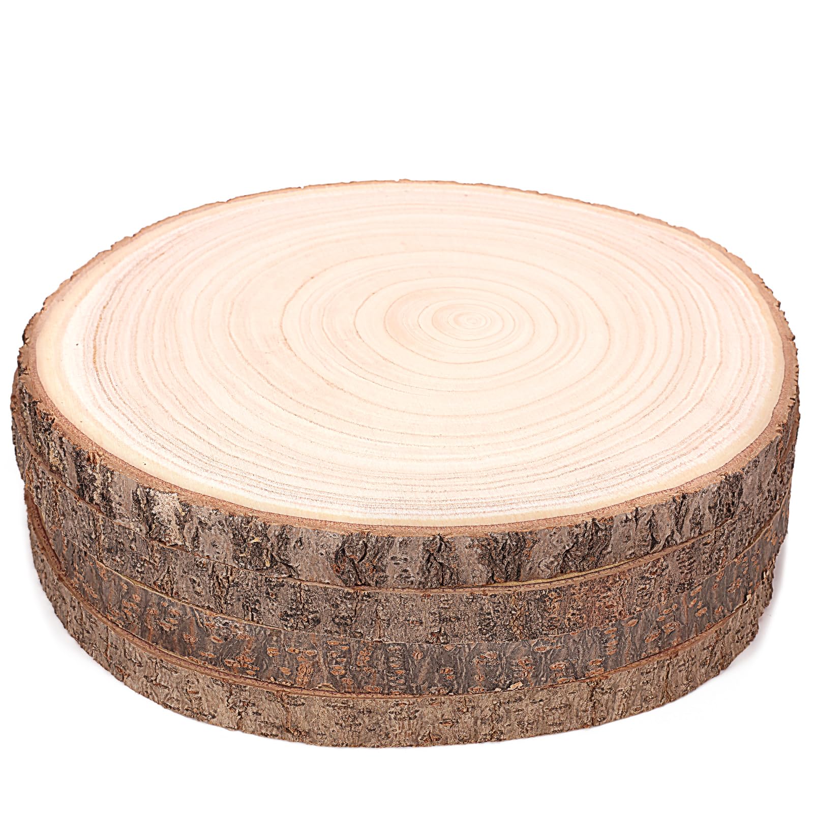  Caydo 8 Pieces 9-10 Inch Wood Centerpieces for Tables, Poplar  Wood Slices for Wedding Table Centerpiece Decoration, Painting, Pyrograph  and DIY Projects